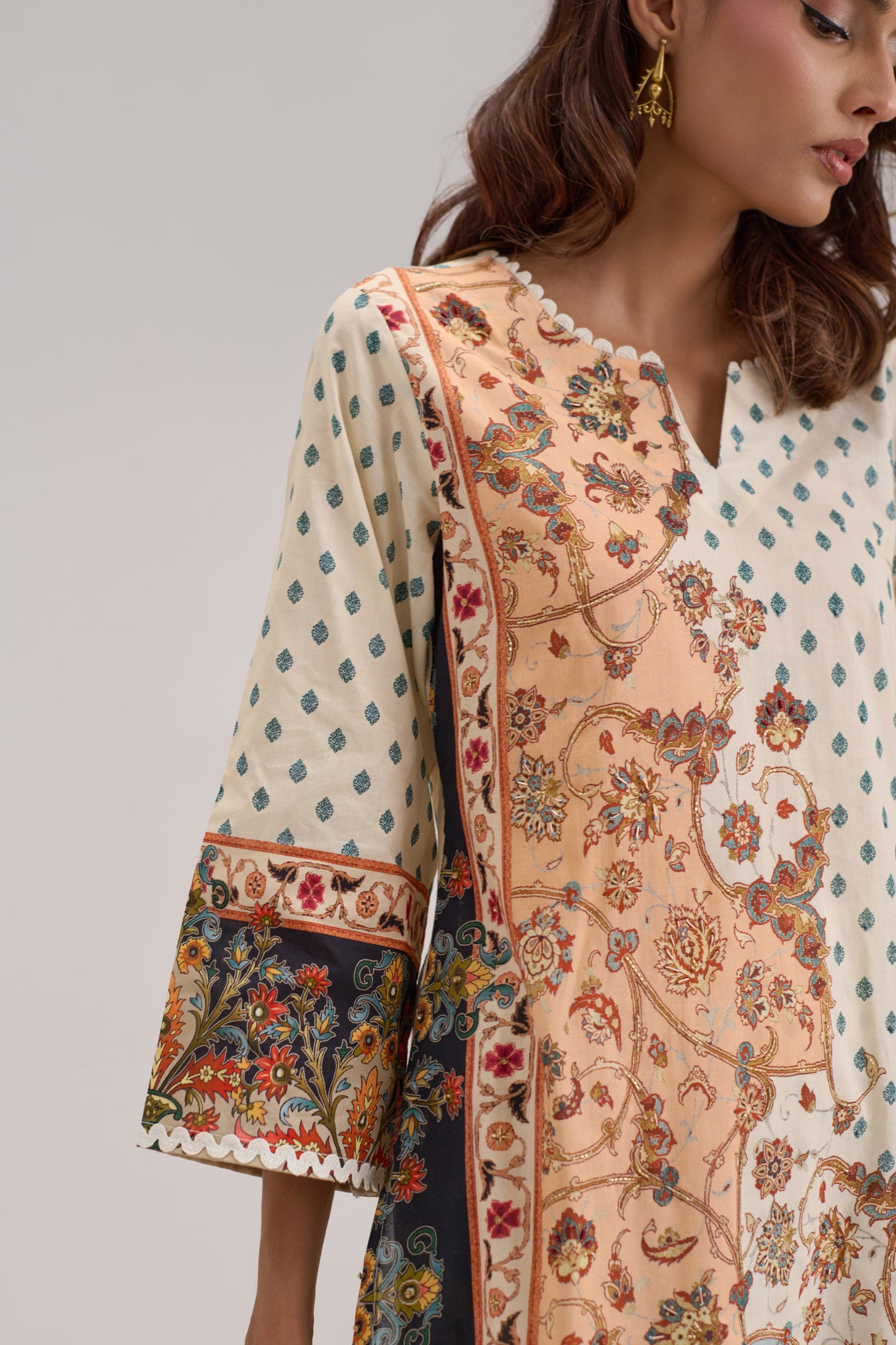 Mehr - Ivory Cotton Cambric Coord Suit