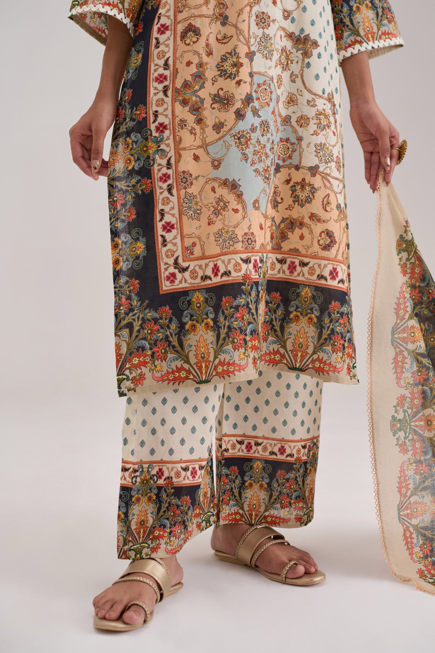 Mehr - Ivory Cotton Cambric Coord Suit