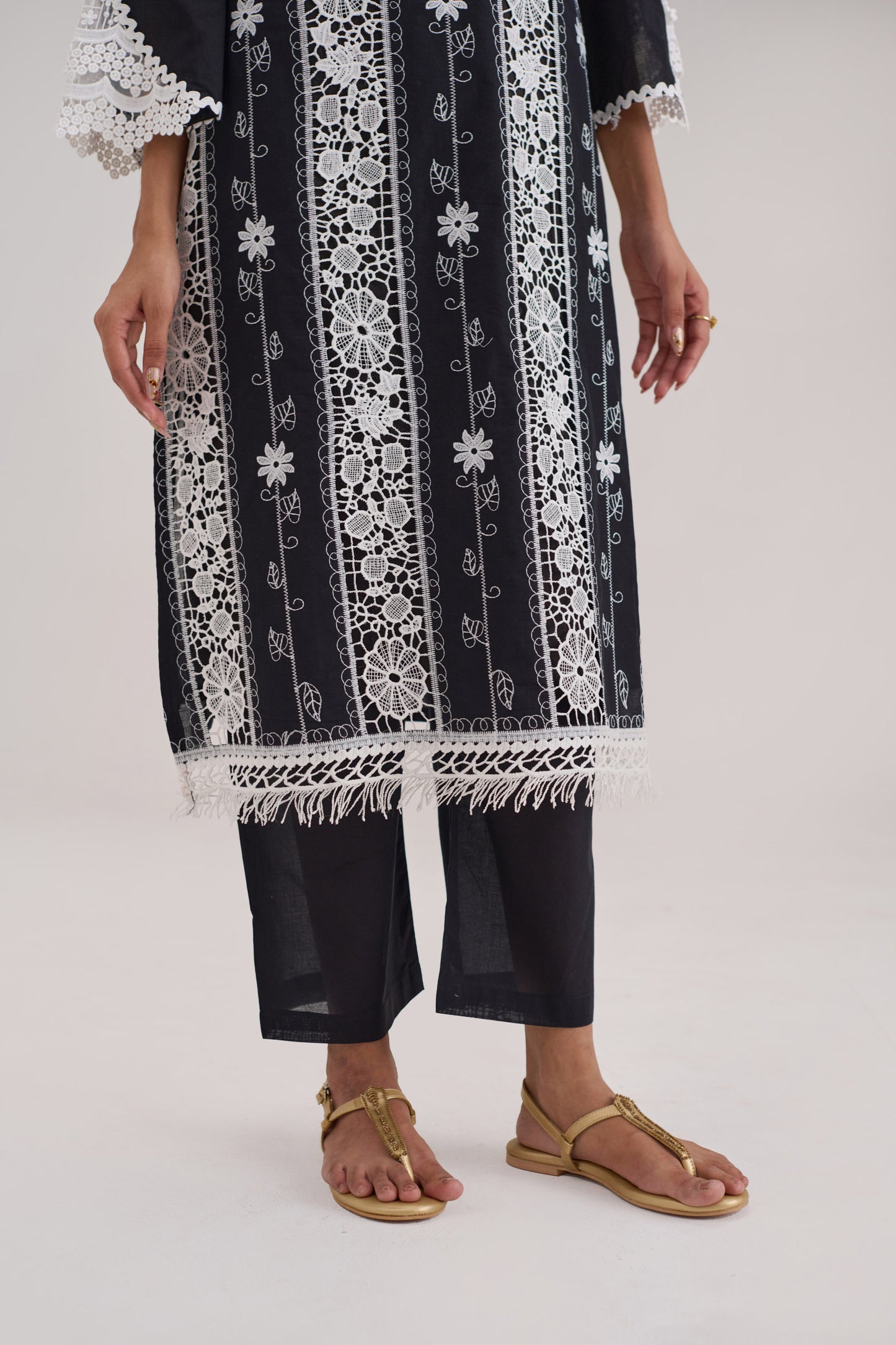 Mehr - Black Cotton Fabric Coord Set
