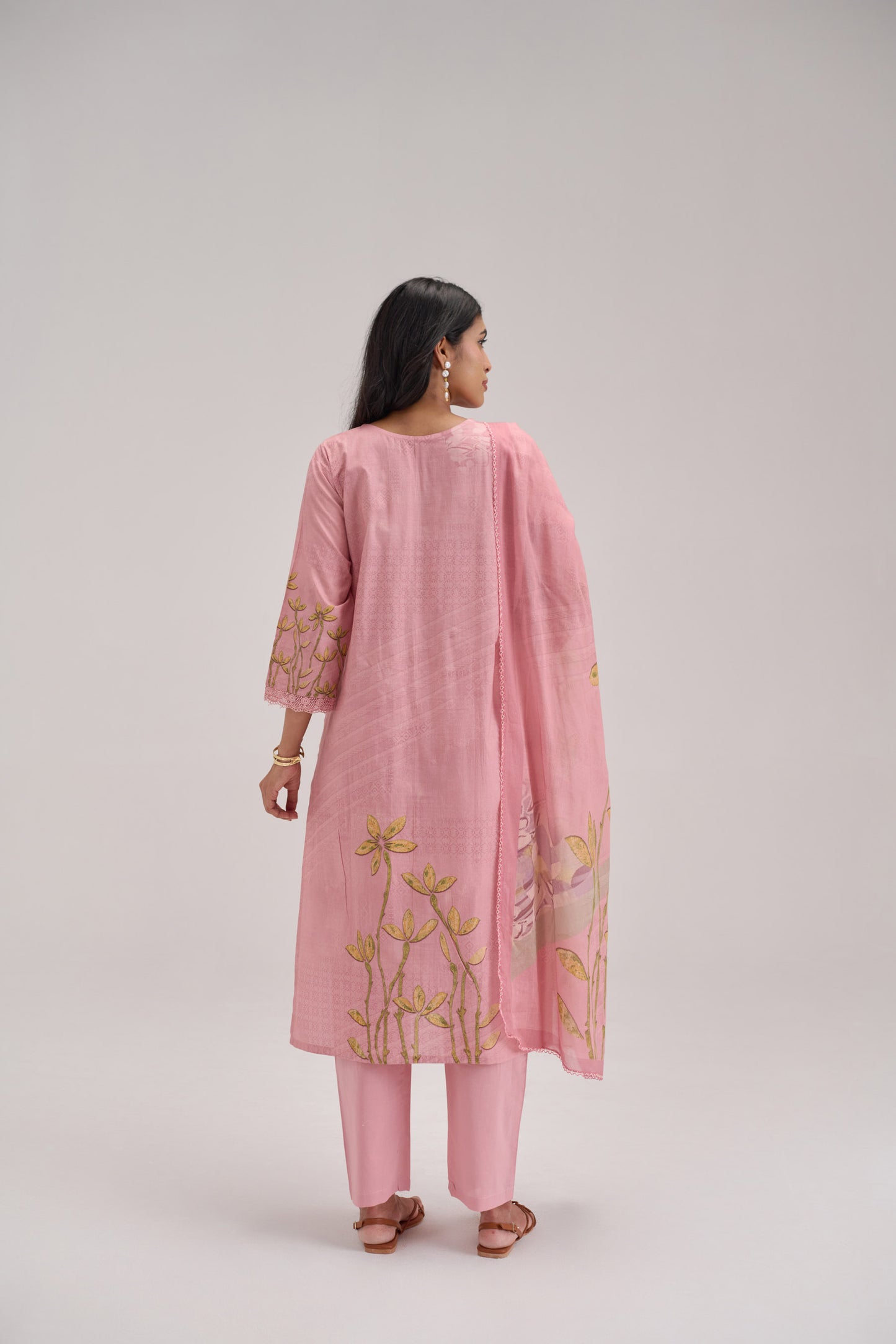 Madhuban - Soft Pink Cotton Cambric Kurta Set