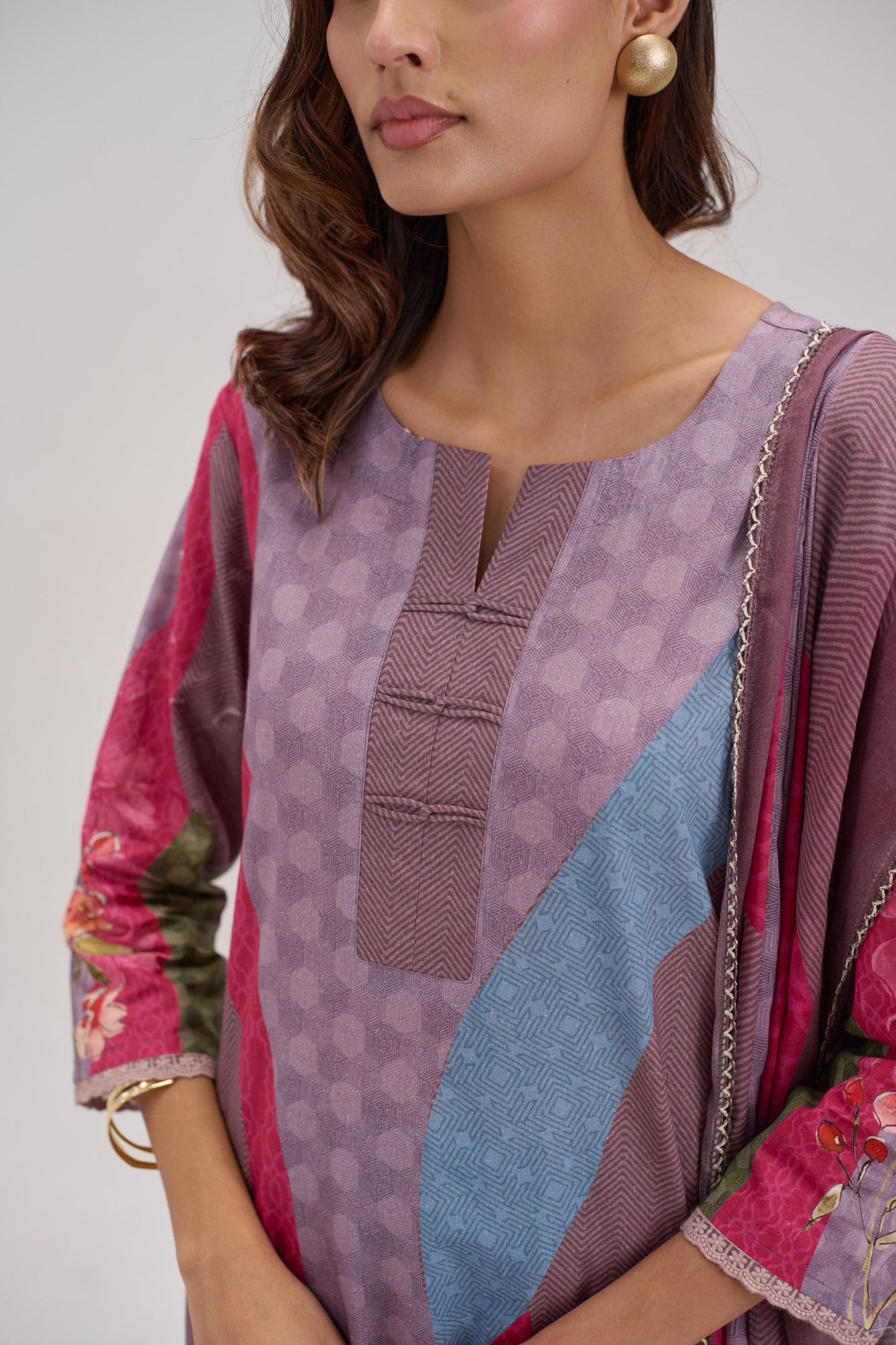 Kaya - Lavender Cotton Cambric Kurta Set
