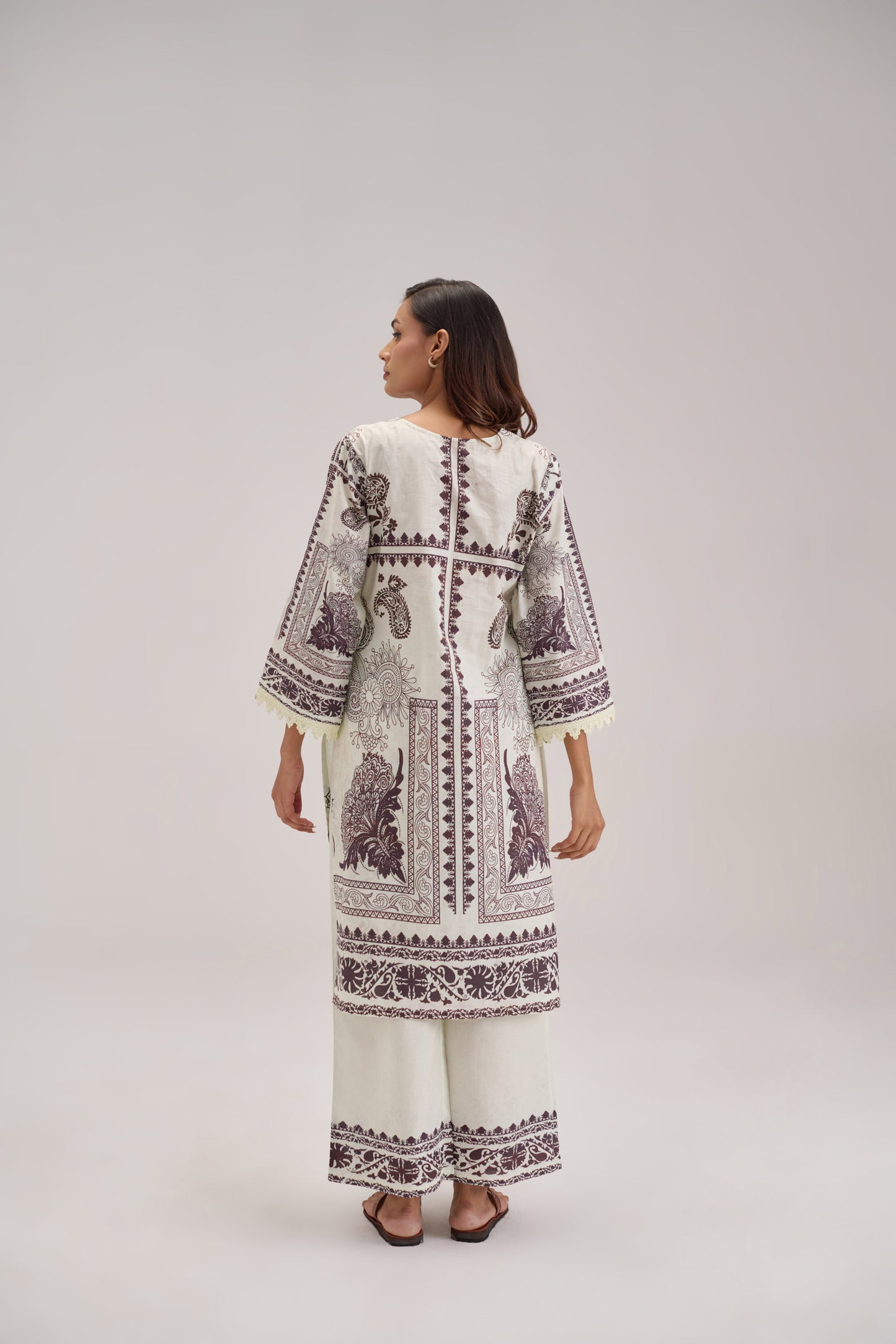 Mira - Ivory Cotton Cambric Coord Suit