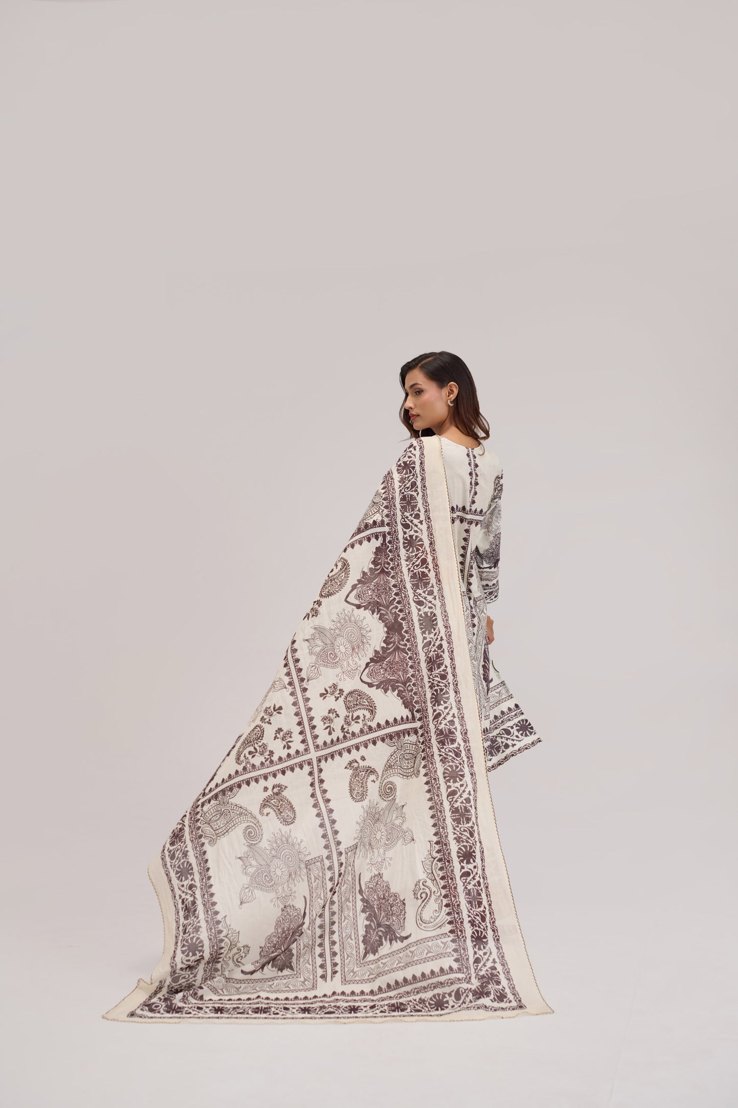 Mira - Ivory Cotton Cambric Coord Suit