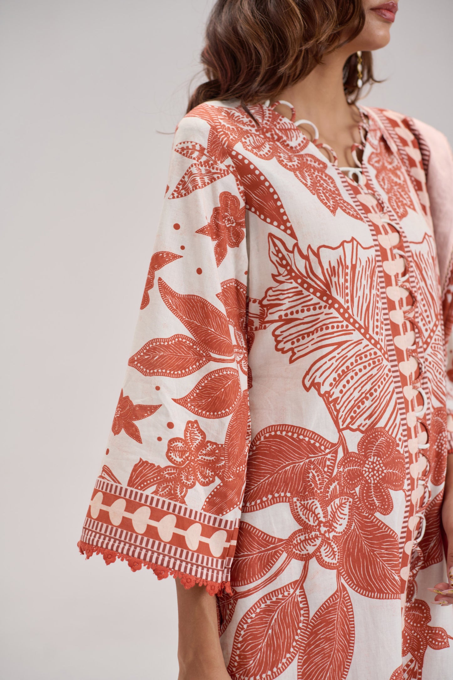 Mira - Rust Cotton Cambric Coord Suit