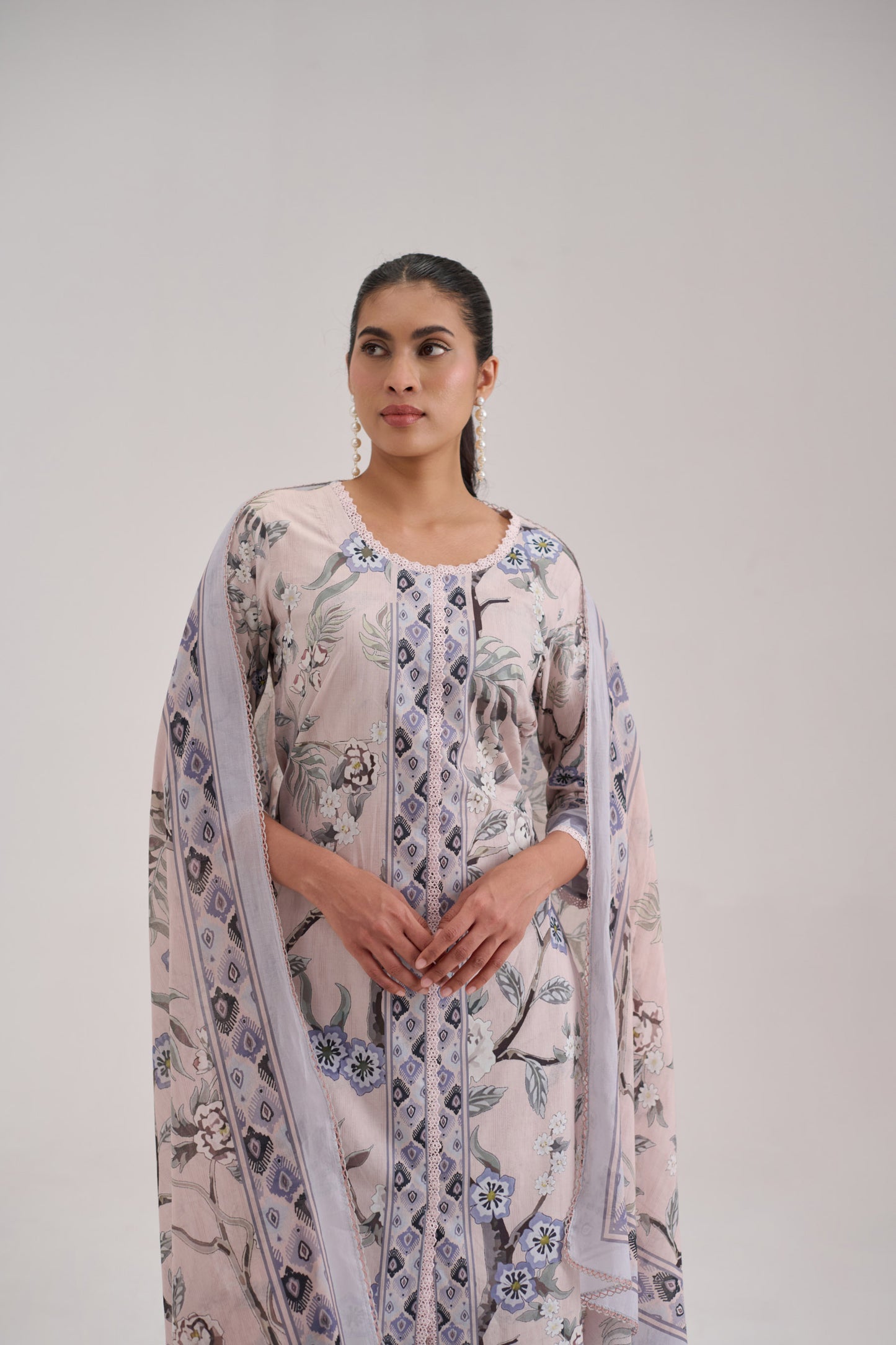 Mira - Blush Pink Cotton Cambric Coord Suit