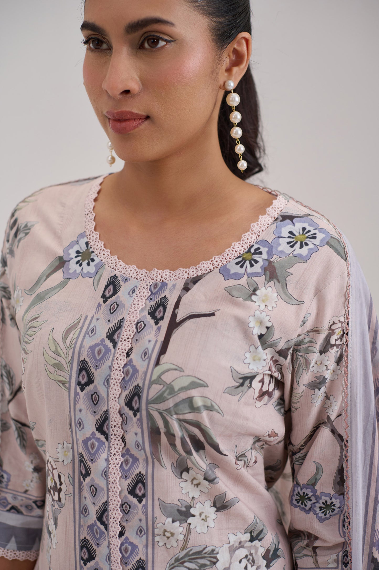 Mira - Blush Pink Cotton Cambric Coord Suit