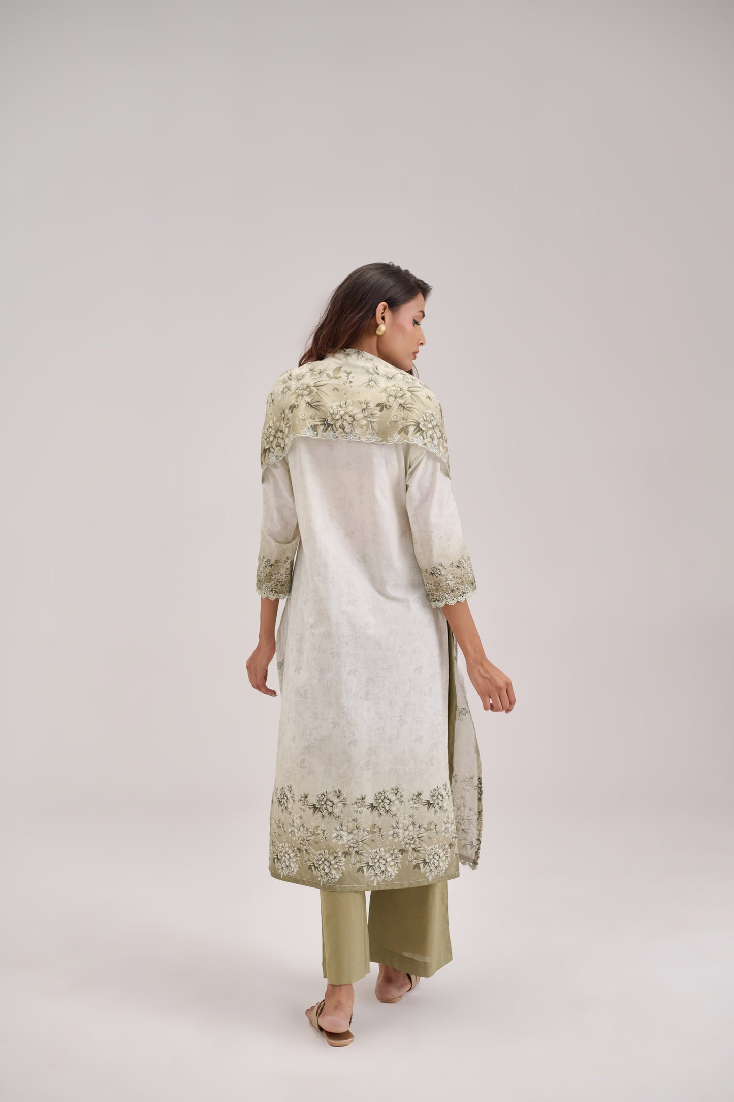Gitanjali - Light Mint Cotton Cambric Suit Set