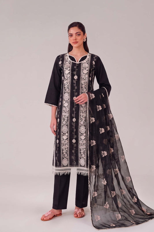 Mehr - Black Cotton Fabric Coord Set